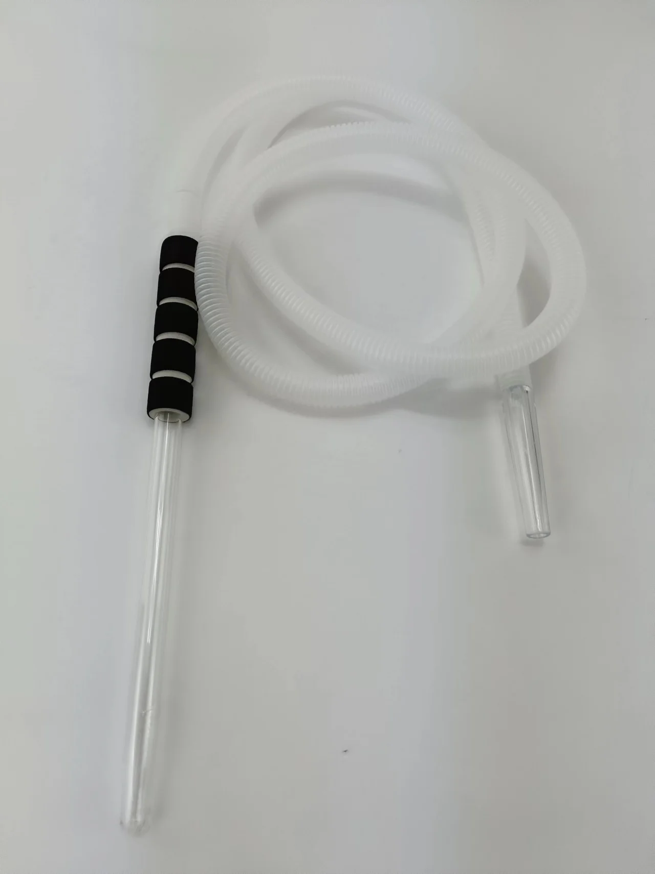 1.8 Meter PVC One Time Use Fancy Disposable Hookah Hose with Glass Tube Sponge Handle Hose for Smoking Shisha Hookah Accessories