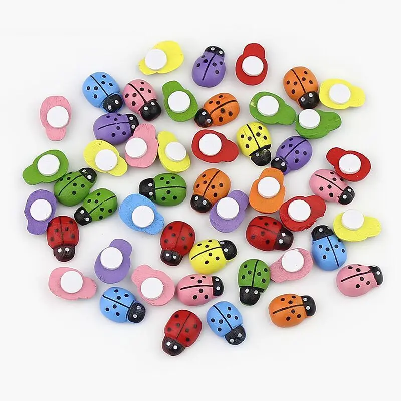 100 pcs MIXED LOT OF COLORFUL BUTTONS CUTE 