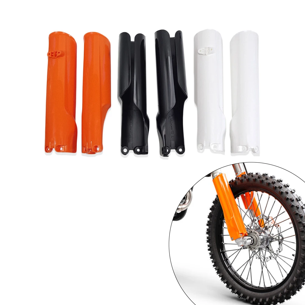 PowerMotor Motorcycle Fork Protector Guards - ABS Plastic Shock Absorber Covers For KTM/Husqvarna/GasGas 125-500cc (2016-2024)