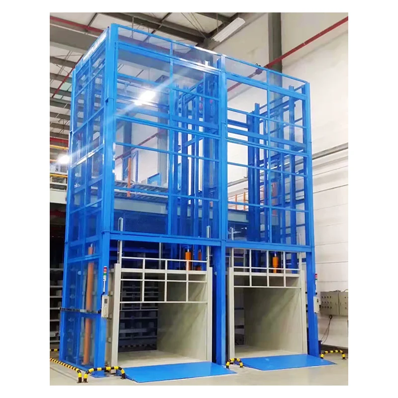 HAOKUN Hydraulic cylinder 10ton 6m high cargo lift outside incline cargo lift elevator home home cargo lifts