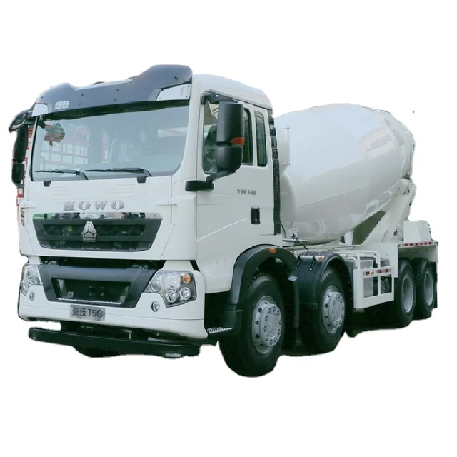 Wholesale boutique HOWO T5G 340 horsepower 8X4  square concrete mixer truck