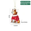 Pendentif chiot rouge (1)