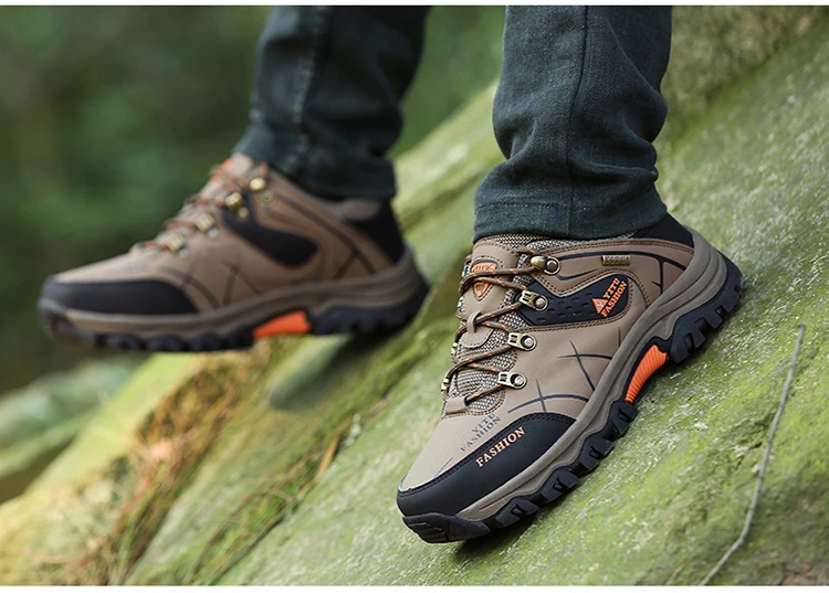 Big Size Male Mountaineering Shoe Professional Waterproof Outdoors ...