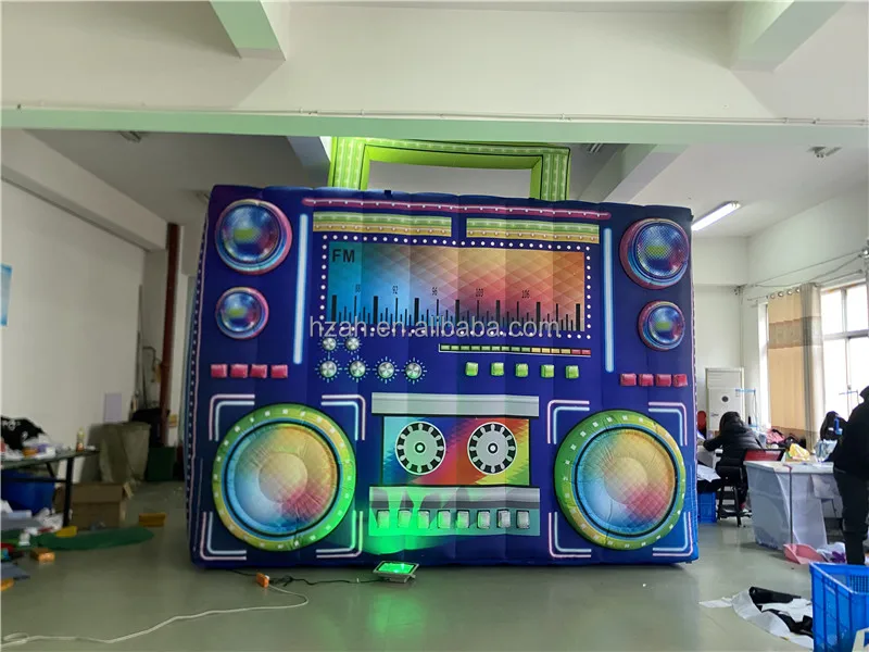 Lighting Inflatable Radio Inflatable Boom Box for Music Festival ...
