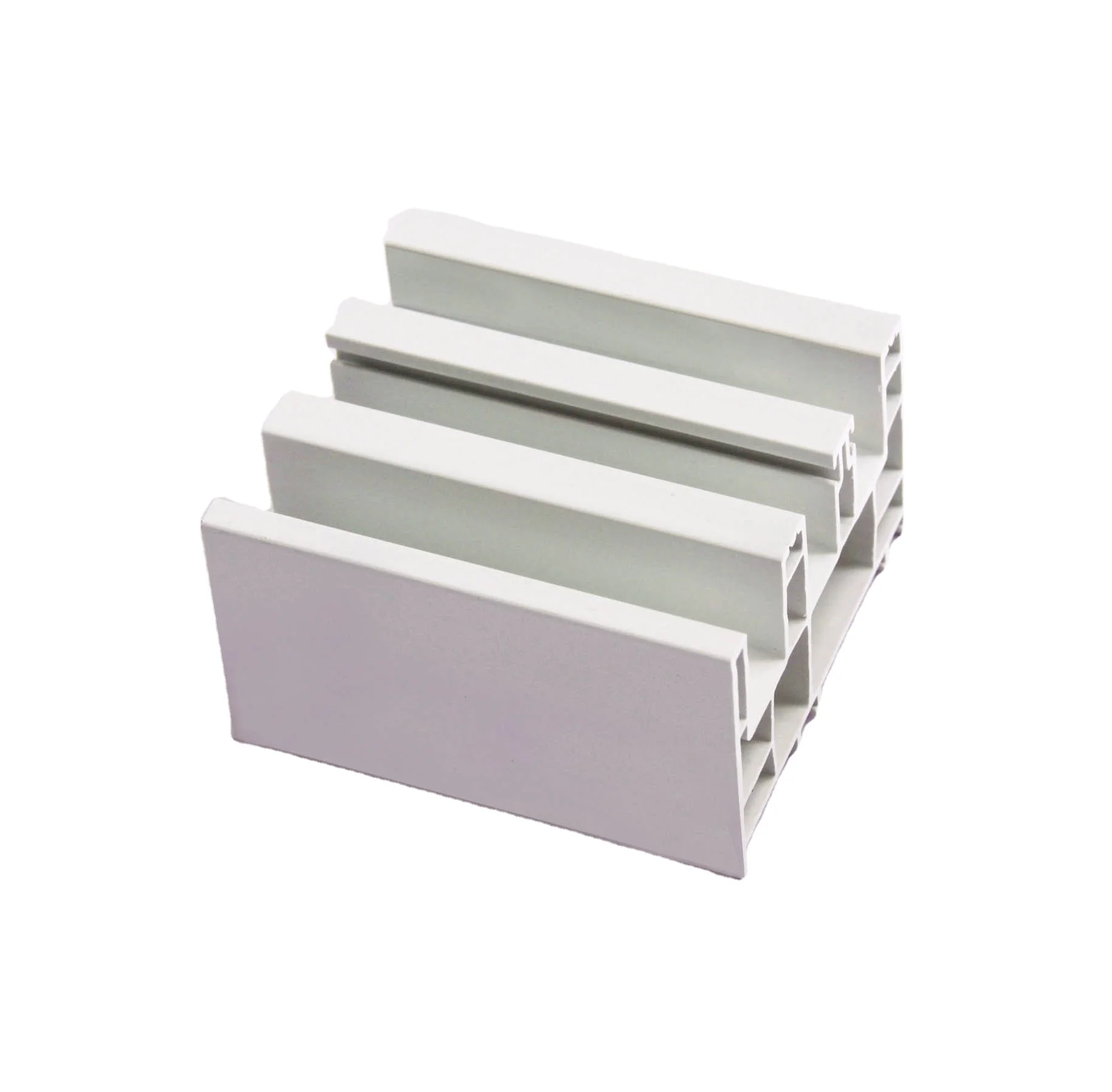 China Upvc Plastic Window Customized  Multiple Track Sliding System Pvc Profile for windows and Doors