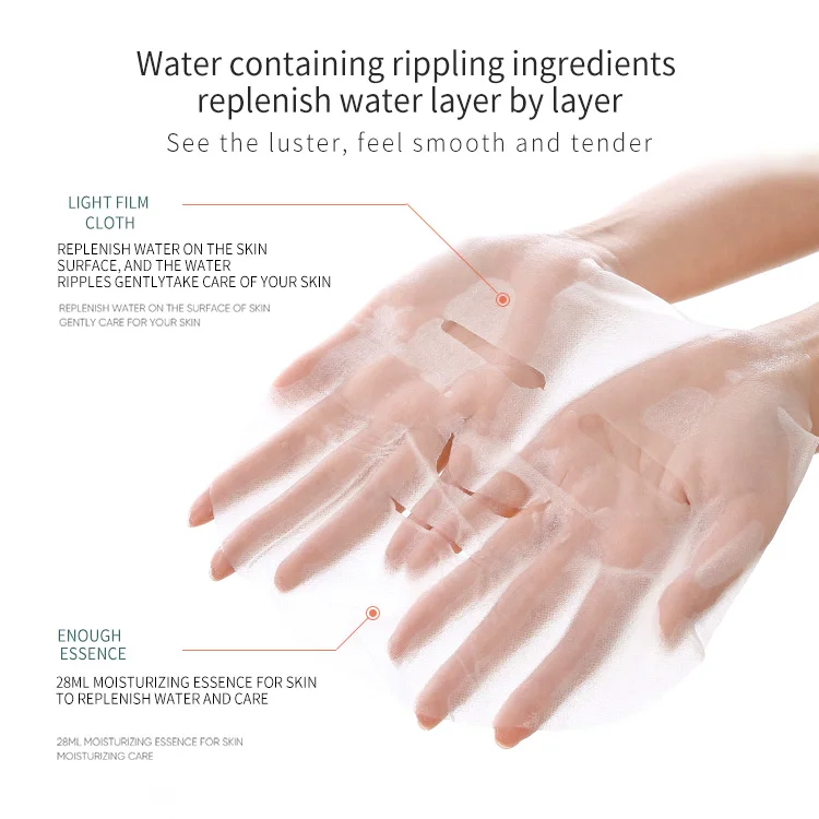 ZHENMEI OEM Private Label Rice Extract Whitening Face Care Deep Moisturizing Skin Care Beauty Facial Mask
