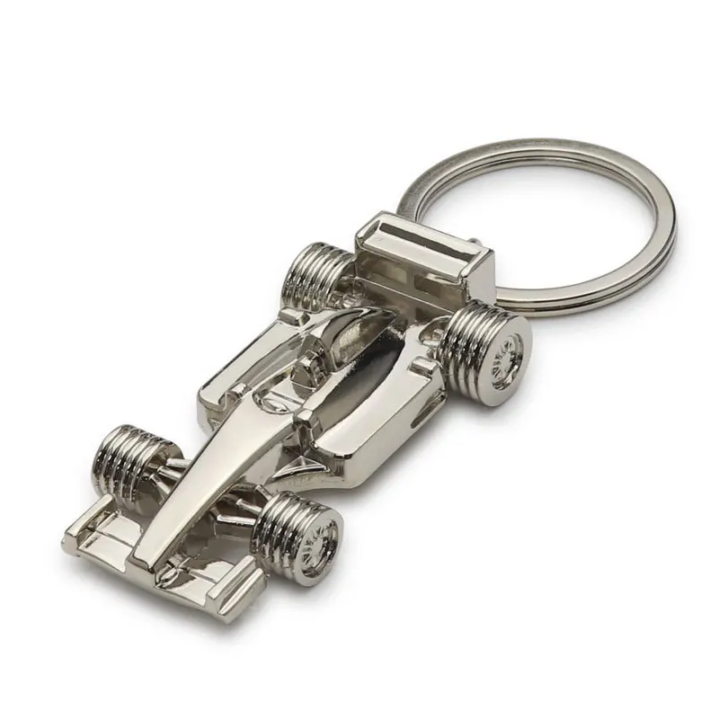 Custom Sublimation Personalized 3d Metal Keyring F1 Racing Key Chains Business Gifts Metal All-Wheel Car Keychain