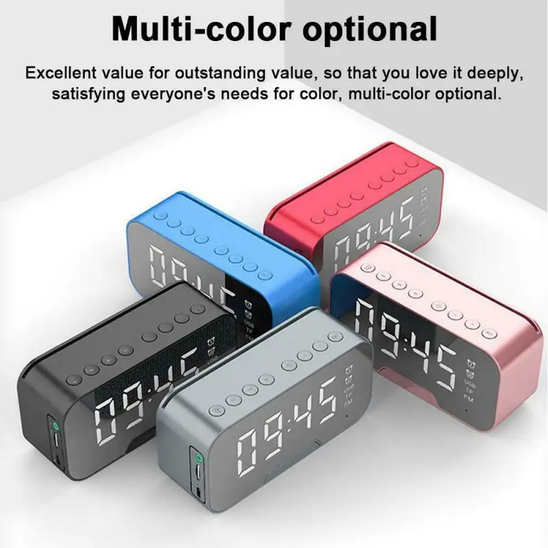 Led Digital Display Sleep Timer Bluetooth Speakers for Alarm Clock Wireless Speaker