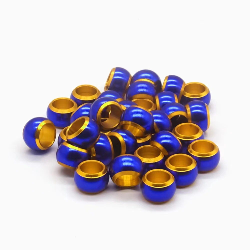 Round Gold Core Inner Black Blue Green Custom Color Outer Ring Parrot Foot Band Bird Leg Tag Cuban Pigeon Ring for Belgium India