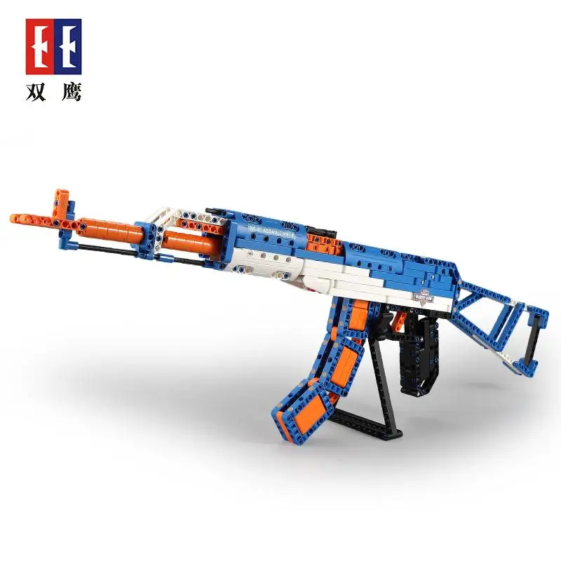 Fusil d'assaut AK47 avec lumières DEL-Shake & son arme-jouet enfants Filles Garçons Jouets 