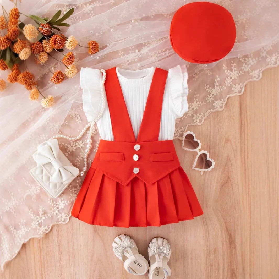 European and American Multi-color Girls Suit Summer Style Ribbed