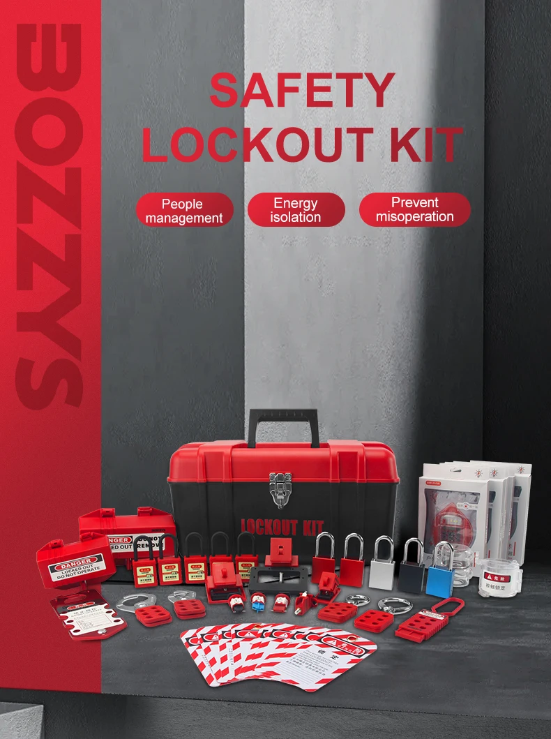 Industrial Lockout-tagout Electrical Toolbox Kit With Rfid Lockout ...