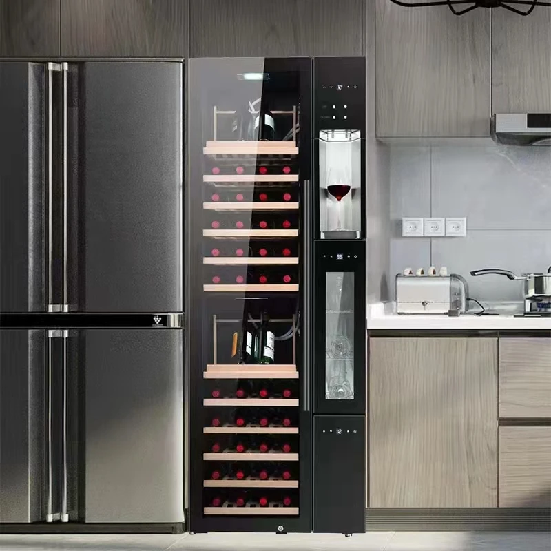 Built In 64 Bottles Wine Cellar Cooler Refrigerator Fridge And Wine Dispenser Buy 64 Bottles
