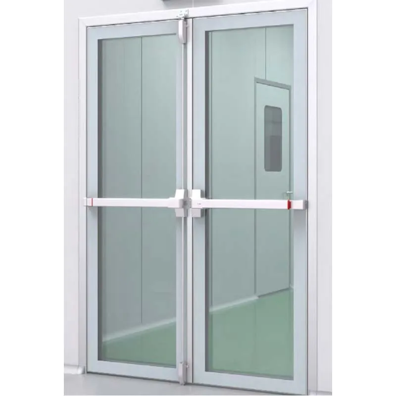 GMP Cleanroom Door System Panic bar with + world lock