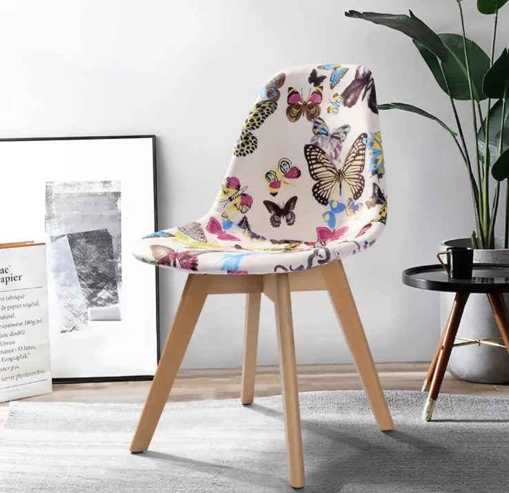 Patchwork Tulip Dining Chair Upholstery Modern Stylish