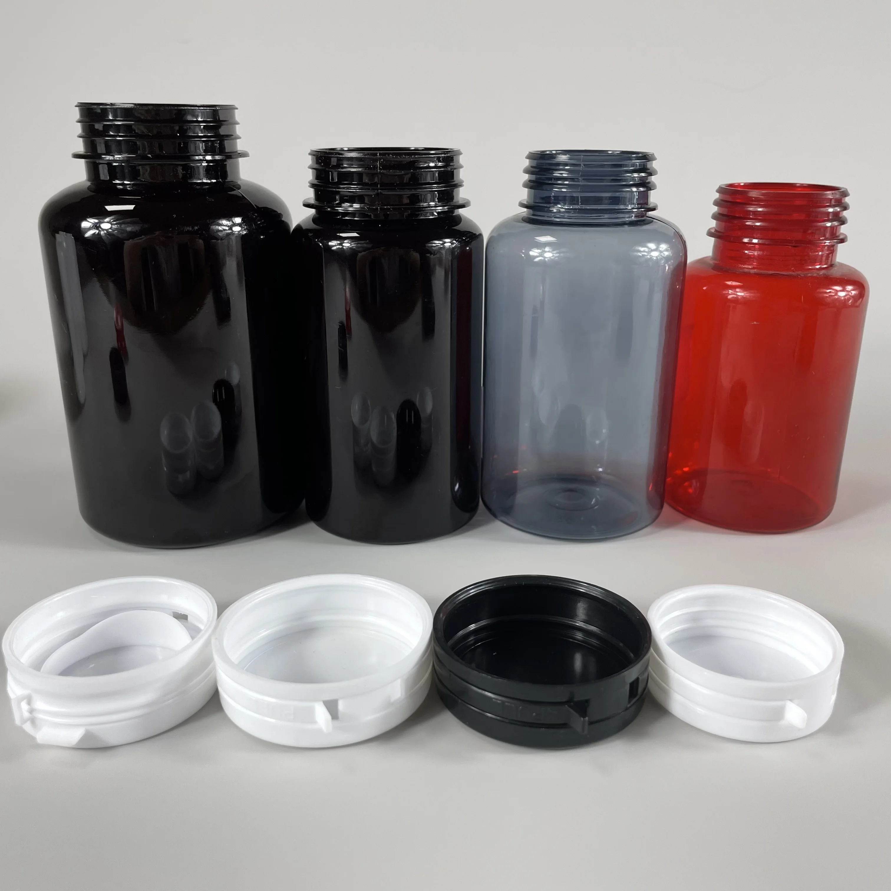 Empty  100ml 150ml 200ml Chewing Gum Packaging Gummy Vitamin Supplement Medicine Capsule Pill Bottle