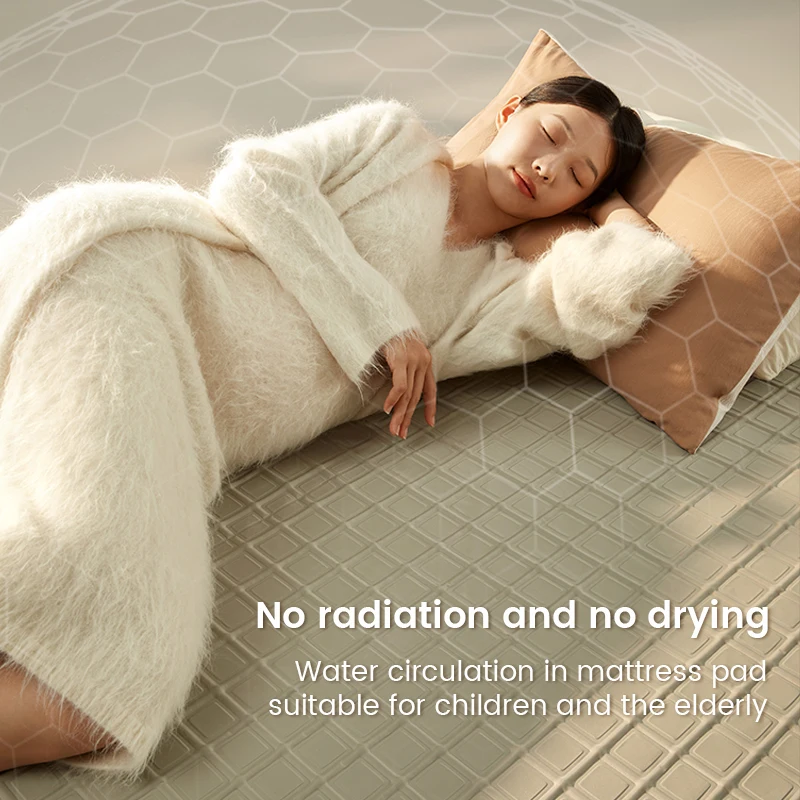 Water Heated Mattress Pad Overheat Protection No Electric Wire Heating Water Circulating Heater Insulation Blanket