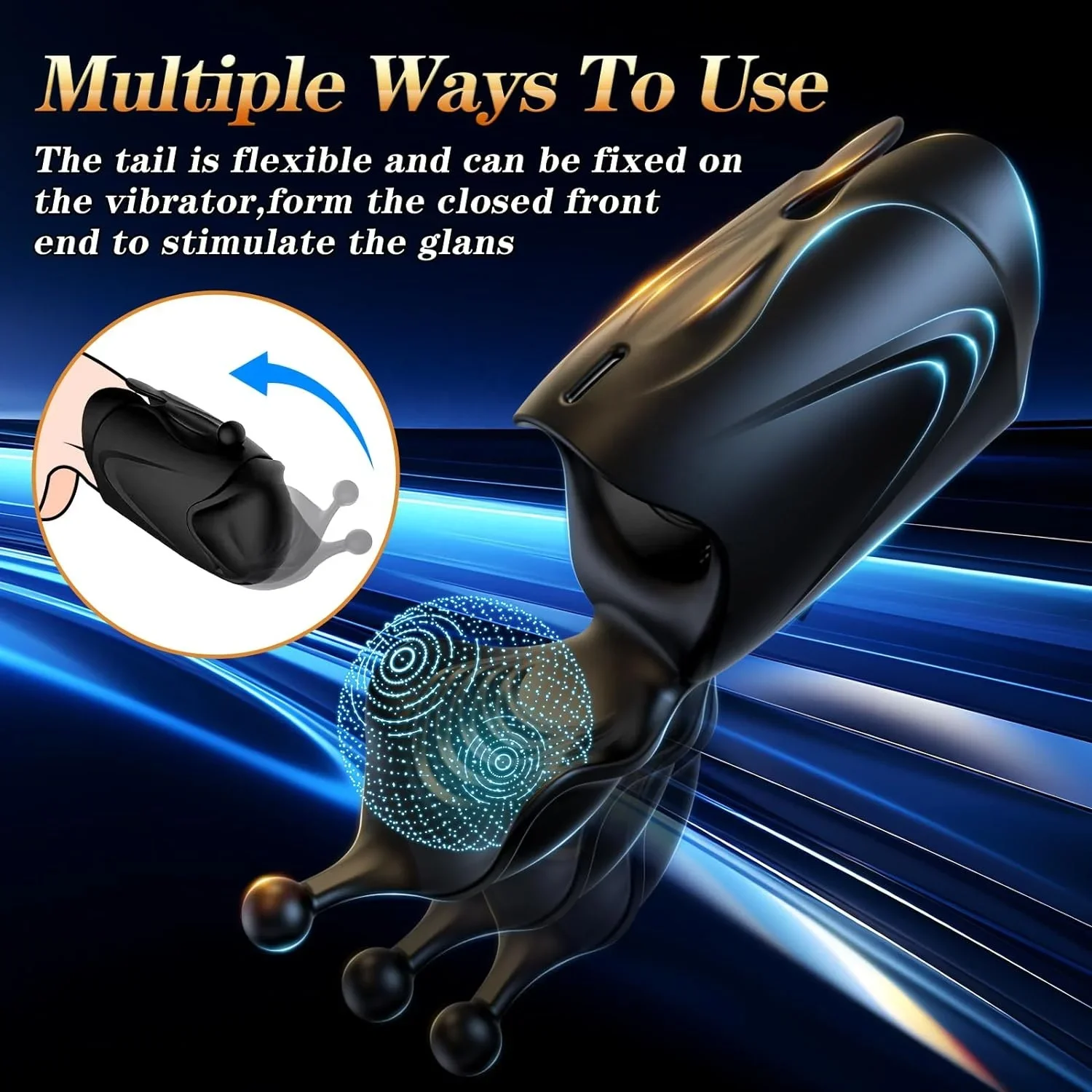 Automatic Double Action Male Masturbator 10-Mode Vibrating TPE Stroker Glans Penis Trainer Stimulator Sex Toy