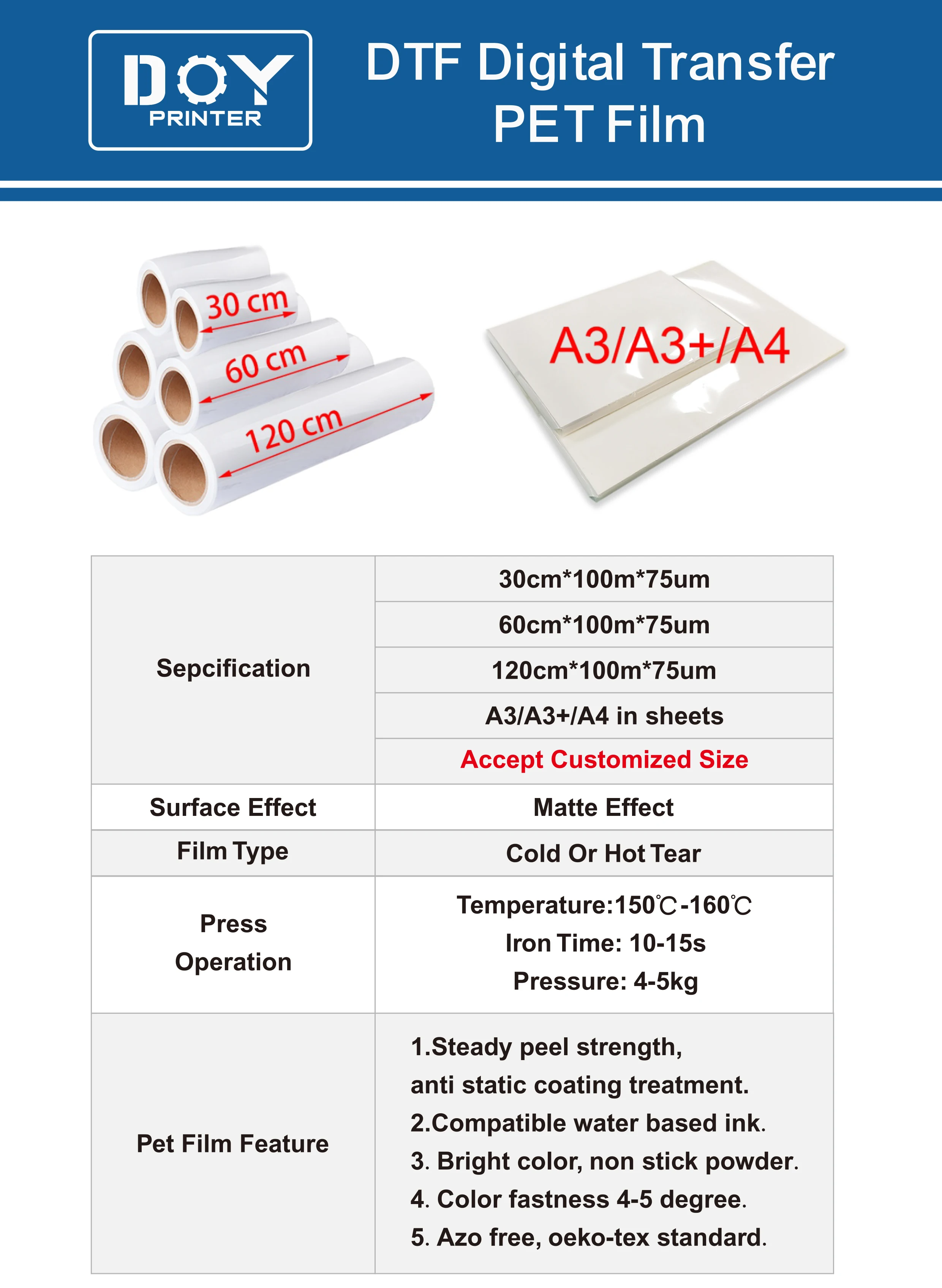 A3 Printable Heat Transfer Vinyl Sheets Wholesale Cold Peel Htv Heat ...