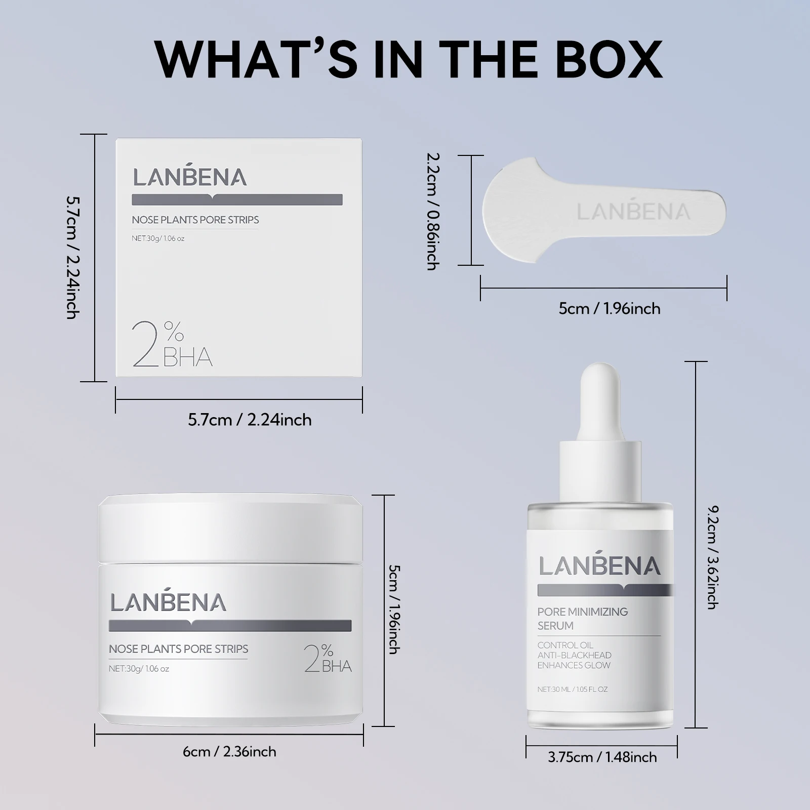 Lanbena Blackhead Remover Pores Shrink Serum and Nose Pore Strips Super Freckle Remover Skin Repair Cream supplier