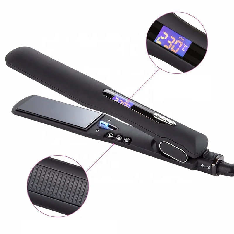 Free Sample 450 Degrees Professional Fast Hair Straightener, Ceramic Gold Flat Iron