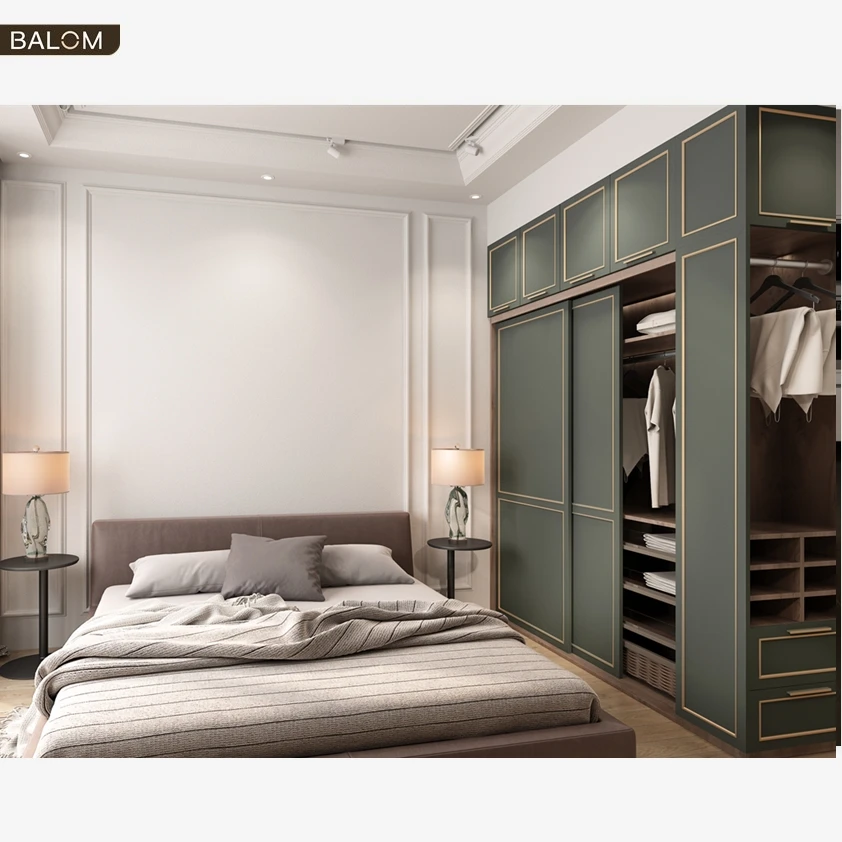 Balom High Quality Custom Sliding Door Portable Wardrobe Closet for Bedroom Furniture