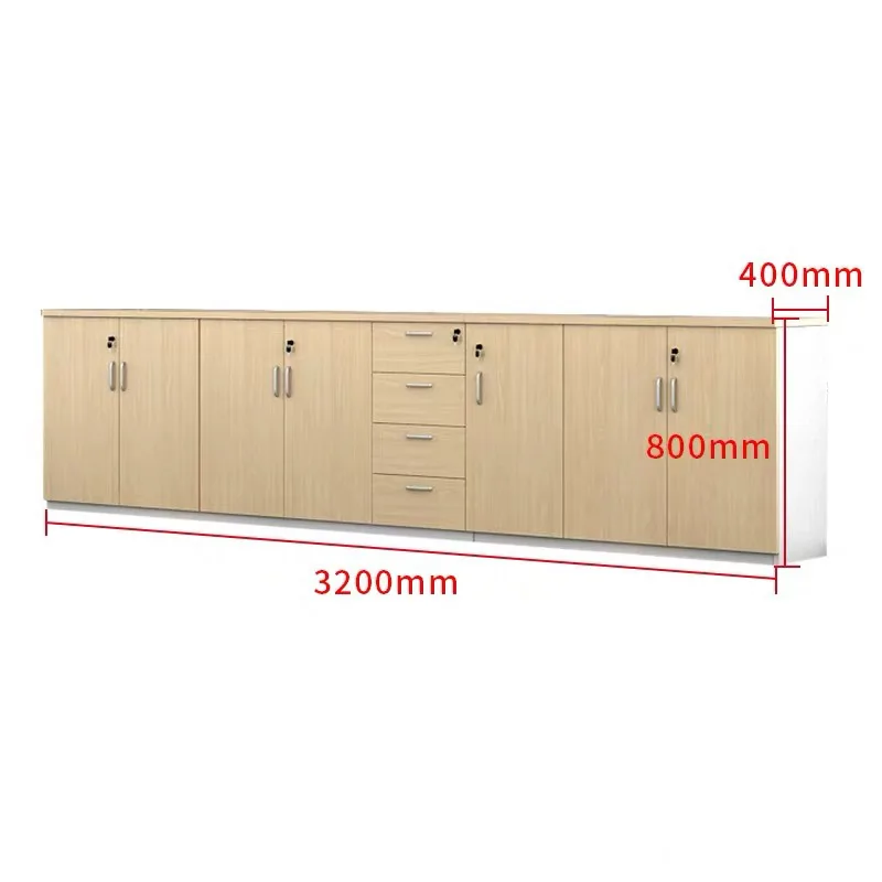 High Quality Modular Wooden Office File Storage 2 Locking Doors ...