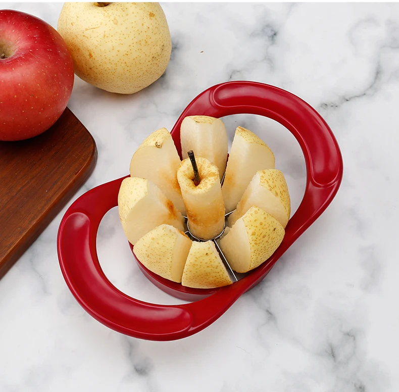 Stainless Steel Apple Cutter Fruit Pear Divider Slicer Cutting Corer