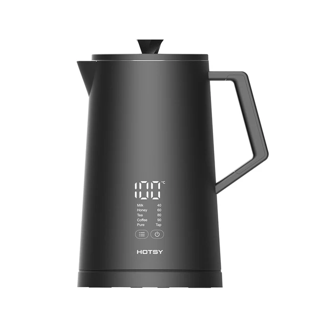 Hotsy High Quality Japan 2200W Double Layer 1.7L Stainless Steel Electric Kettle Digital Control