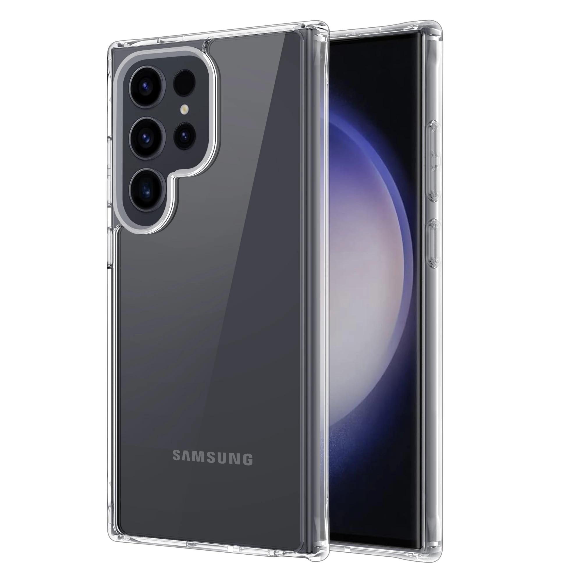 Hotsale New Phone Case Clear Transparent Shockproof Mobile Phone Shell Covers for Samsung S24 Plus Ultra