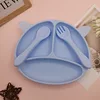 Little Deer Plate Set - Smog Blue
