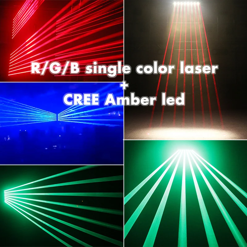 American Dj Lighting 8 Eyes Green Laser Show Led Projector