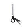 Silver and black leash (122cm*2.5cm)