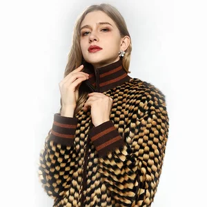 2023 Leather Jacket With Fur for Ladies Real Natural Mink Fur Jacket Womens