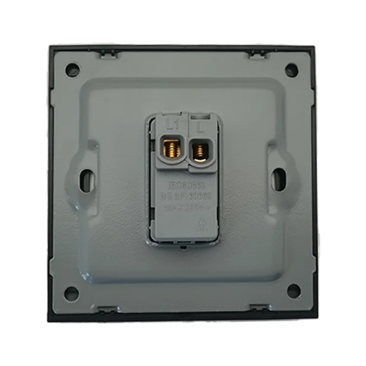 VNX Wall Switches Bell 10A 1Gang Wall Switch UK Standard Optional Gold Brush Meteor Rain Series Wall Electrical Switches