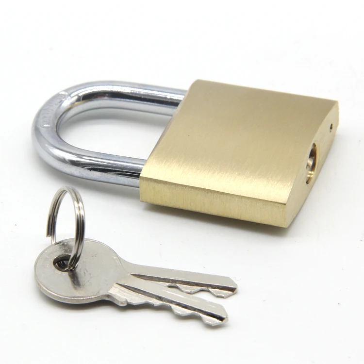 20/30/40/50mm Heavy Duty Candado De Laton Arc Solid Brass Copper Padlock Weather Proof Brass Lock Padlock With Master Key