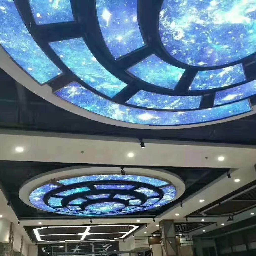 ZHIHAI Pop False Ceiling Designs for Kids Living Room 3d Print Stretch Ceiling Film
