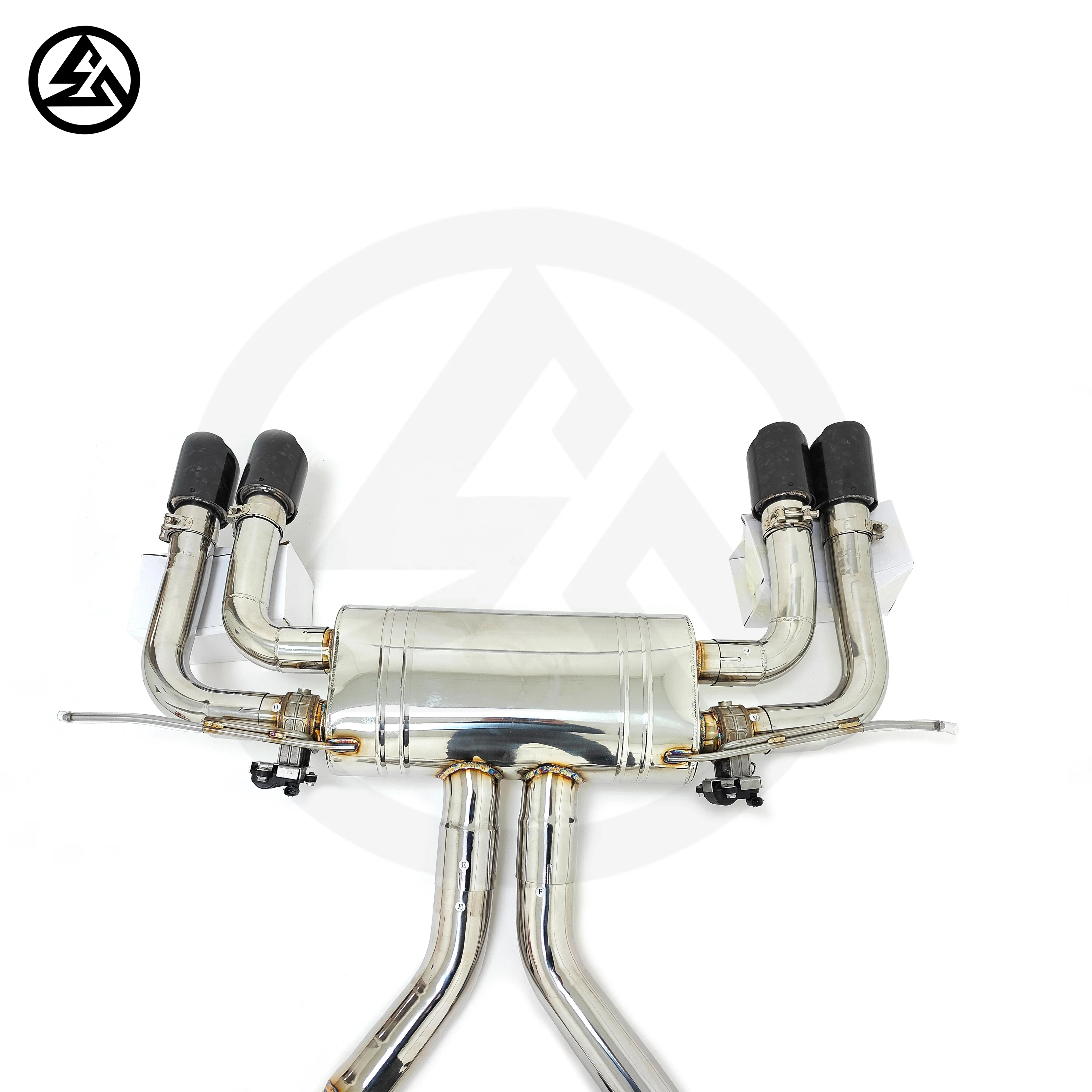CSZ Sport Exhaust 3'' for BMW X5M F85/X6M F86 4.4TT Ss304 Muffler Valved Catback Valvetronic Exhaust