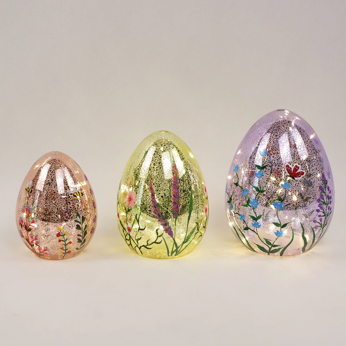 high quality easter decorations holiday easter decoration hand painted glass easter eggs