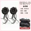 Perruque chignon barbe de dragon [Noir naturel]
