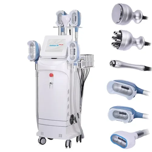Multifunctional 5 Silicon Handles 4d 360 Cryolipolysis Slimming Cellulite Reduction Machine