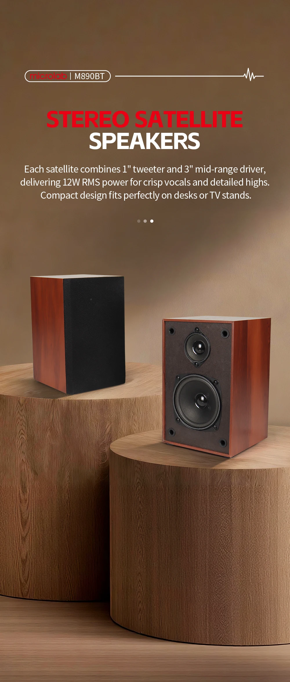 Microlab M890BT 2.1 3-way Multimedia Speaker