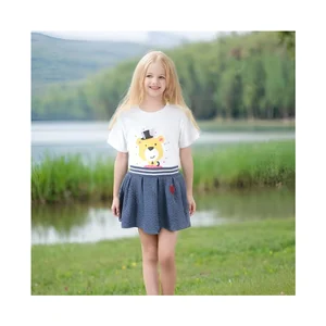 Kids Clothing Hot Spring Short Dress Girls High Waist Elastic School Girls Mini Skirt Little Girls Summer Skirts