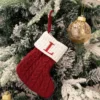 Knitted ds red-letter socks-size l