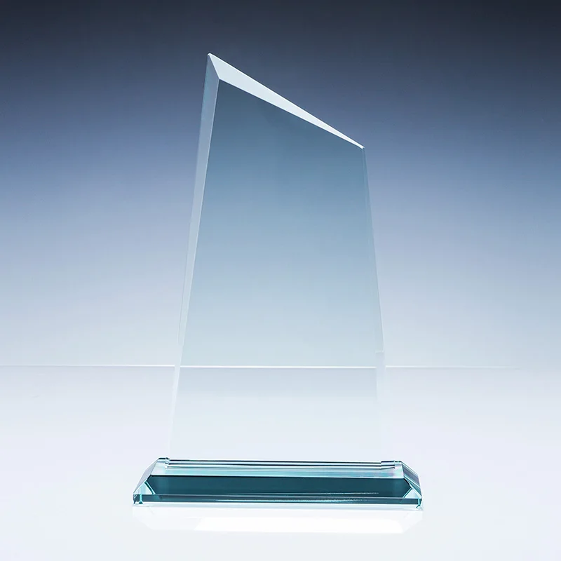 Commercial decoration custom blank crystal trophy Glass trophy