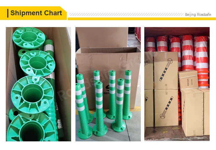 Road Safety Marker Pu Plastic Parking Orange Portable Road Delineators ...