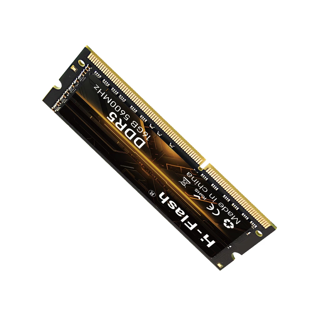 Hi-Flash DDR5 16GB 5600MHz メモリー H-Flash DDR5 RAM for Gaming: 8GB, 16GB & 32GB SODIMM 4800MHz