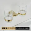 Oro de lujo: taza doble, sin clavos, sin taladro, de doble uso