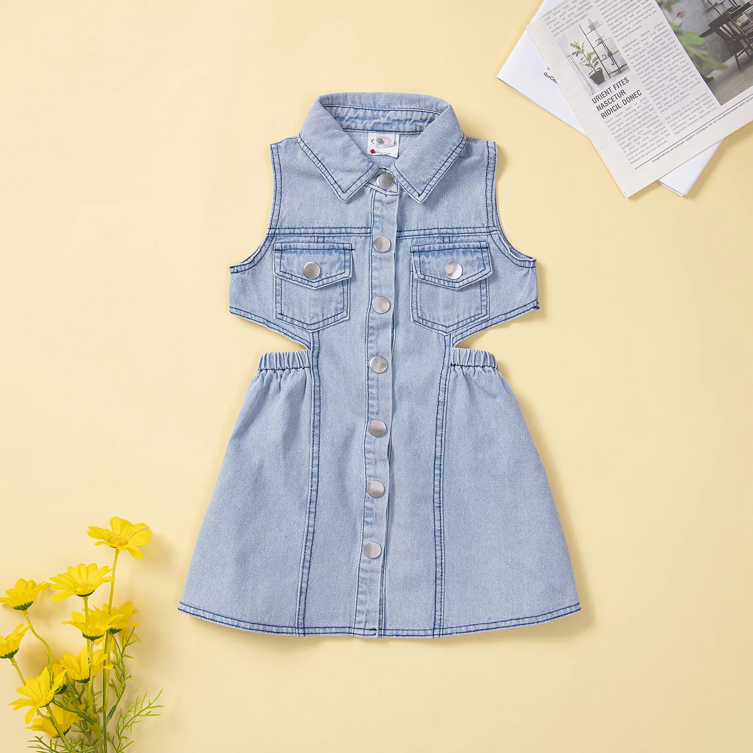 KidsBaron Adorable Denim Dress