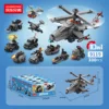 Black hawk helicopter + display box-10 small boxes